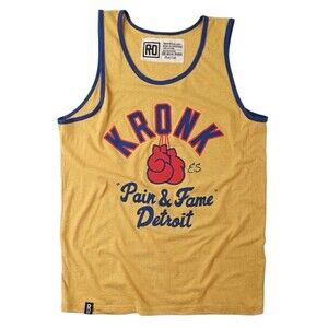 Roots Of Fight Kronk Boxing Pain & Fame Detroit Tank Top TShirt NWT 2XL